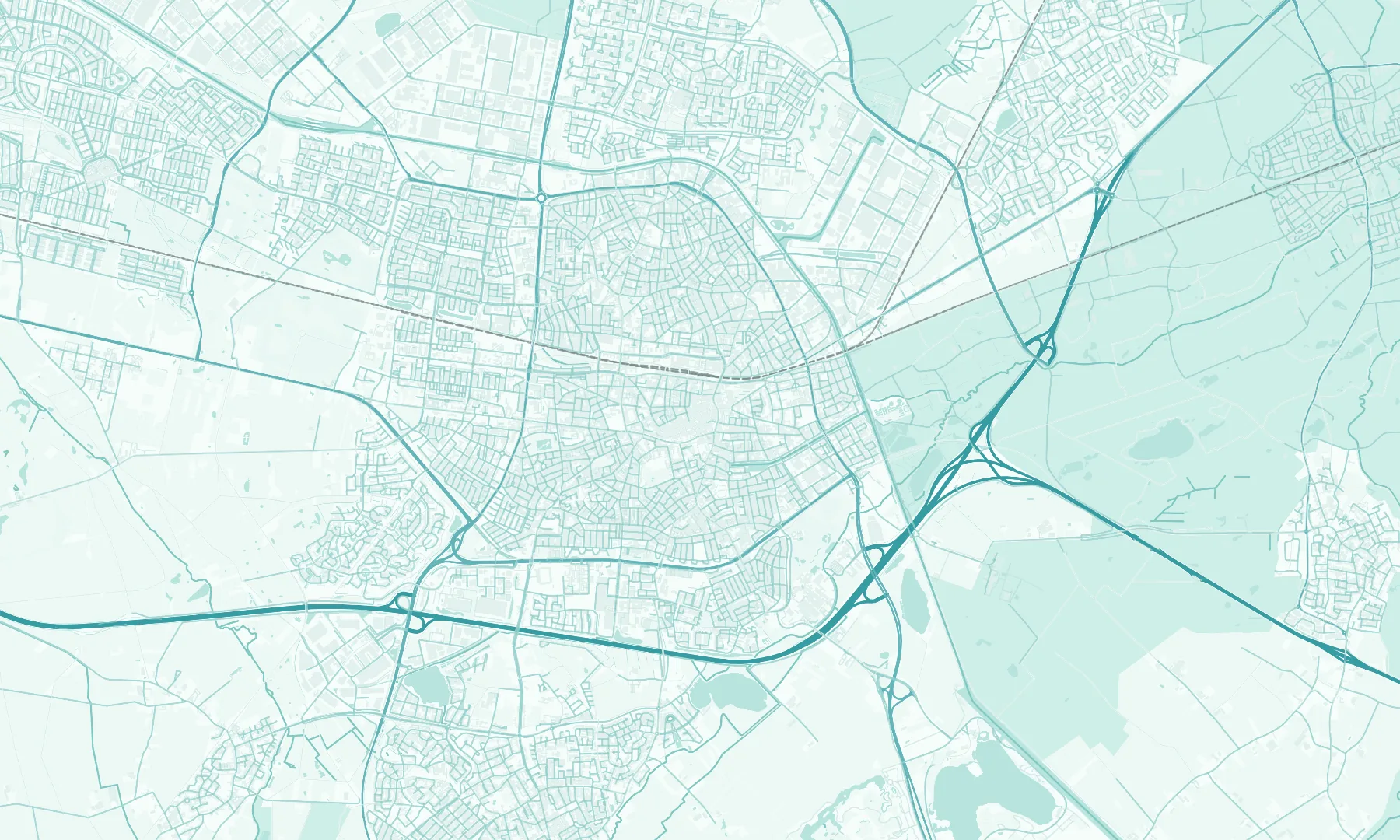 Kaart van Tilburg